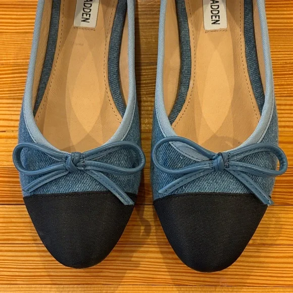 Steve Madden Ellison Denim Ballet Flats - Picture 3 of 6